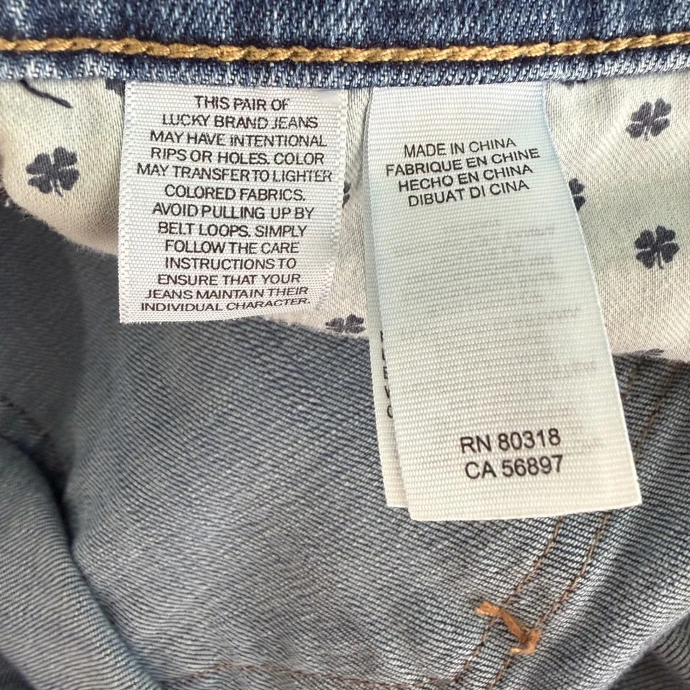 Mens Lucky Brand 410 Athletic Slim Jeans 40x32 Blue Medium Wash Casual Everyday